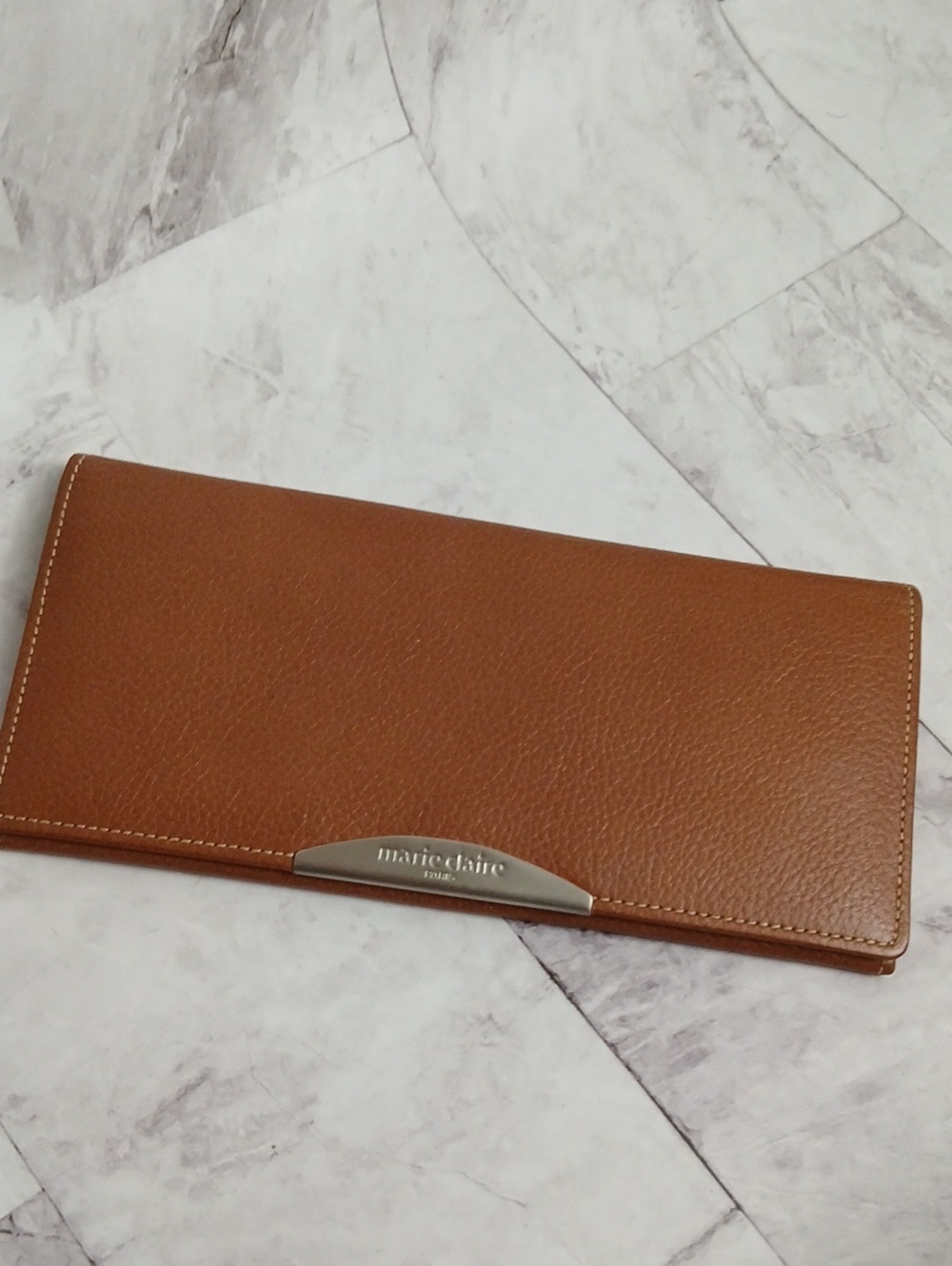 Marie Claire Brown Leather Long Wallet